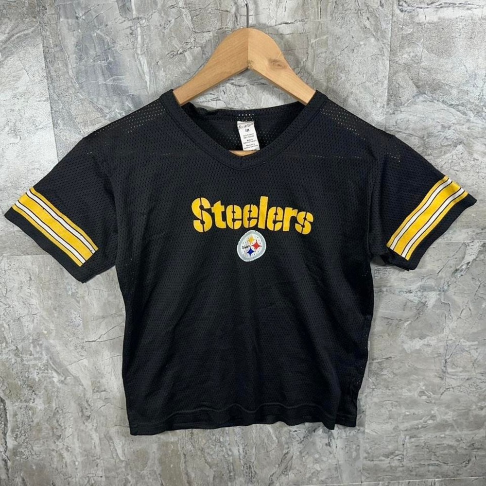 Franklin Sports Pittsburgh Steelers black football jersey youth M 10-12 NFL
